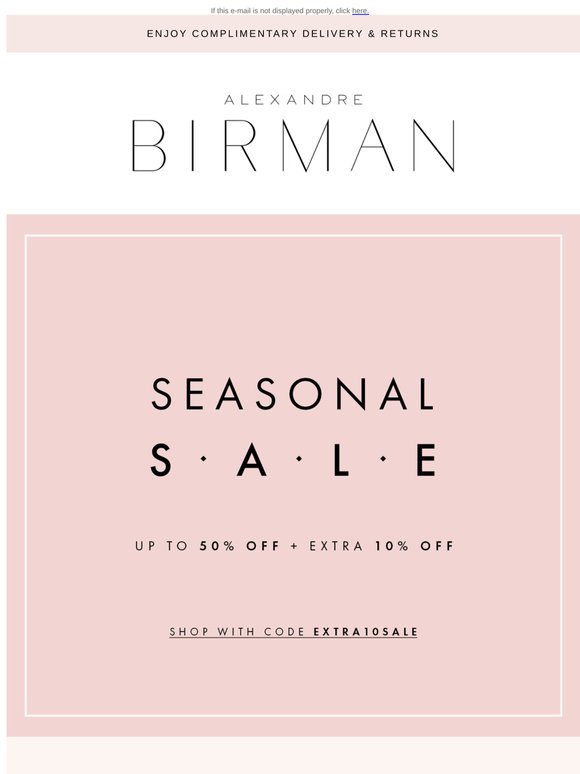 Extra Discount: Up to 50% OFF + 10% OFF