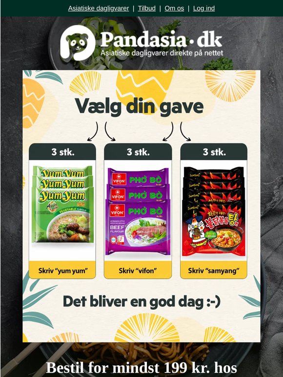Jeg giver gratis gaver i dag 🎉🎁🍣