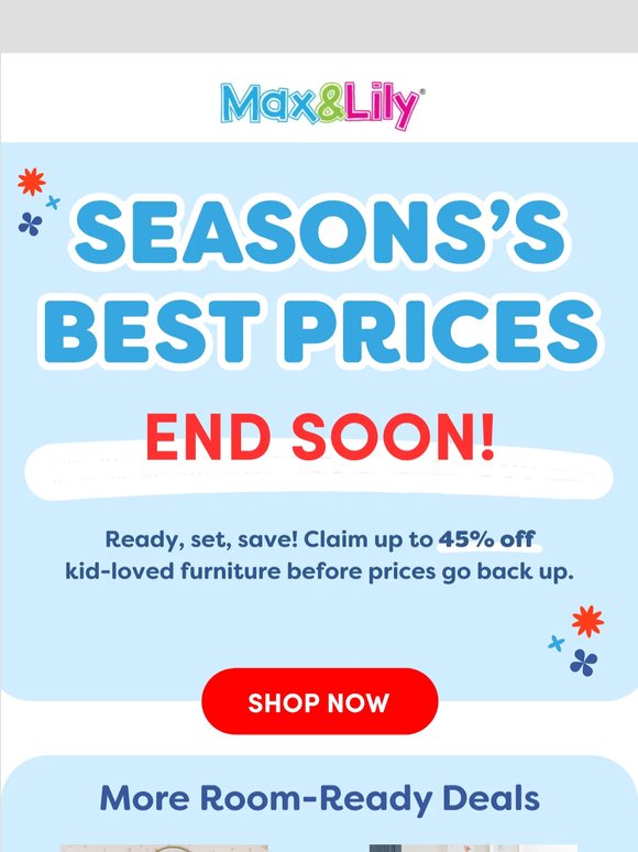 Lock in the Season’s Lowest Prices 🔒