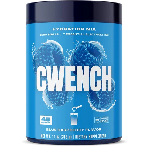 Cwench Hydration Electrolytes & BCAA Drink Mix 45 Servings