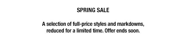 Spring Sale