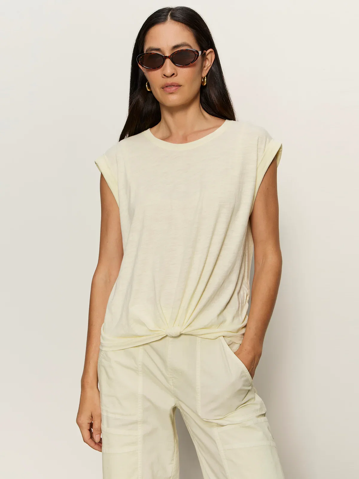Image of Knotted Muscle Tee Lemon Drop