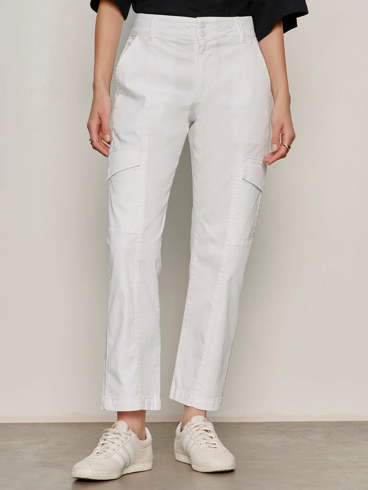 Image of Rebel Straight Crop Pant Chalk