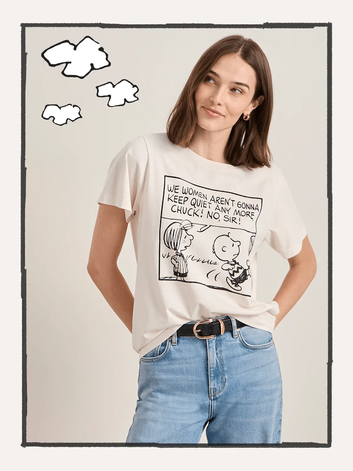 Image of Sanctuary x PEANUTS 75th Anniversary Aren't Gonna Keep Quiet Tee