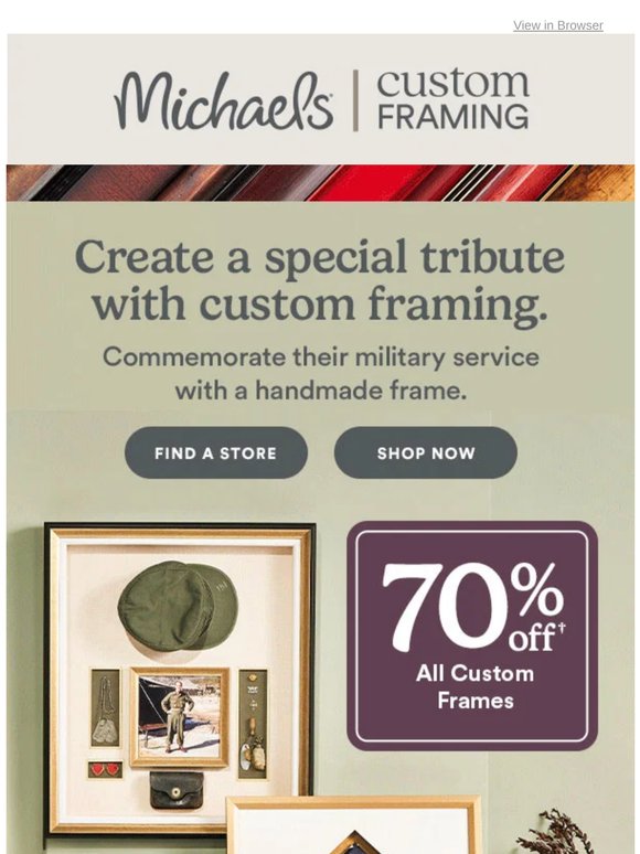 🖼️ Honor their service with a custom frame.