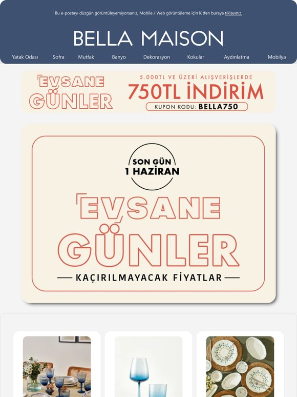 🔔Evsane İndirimler Devam Ediyor!🔔