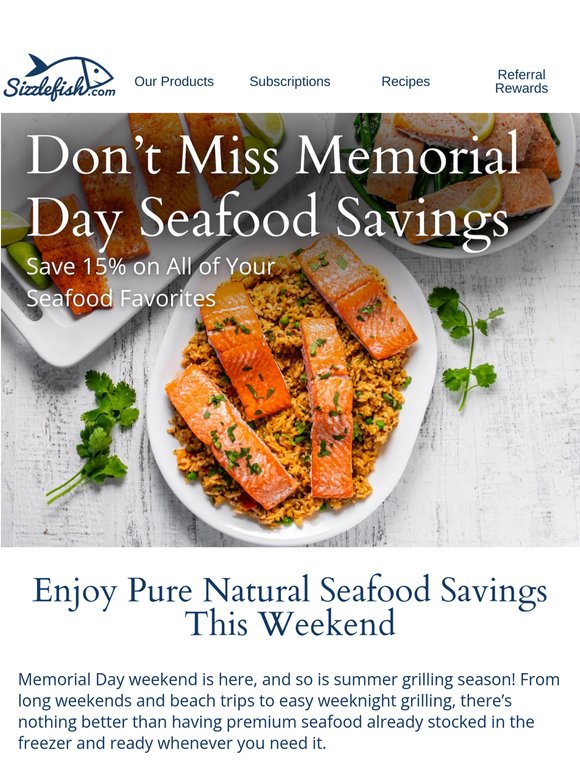 Don't Miss These Memorial Day Seafood Savings!