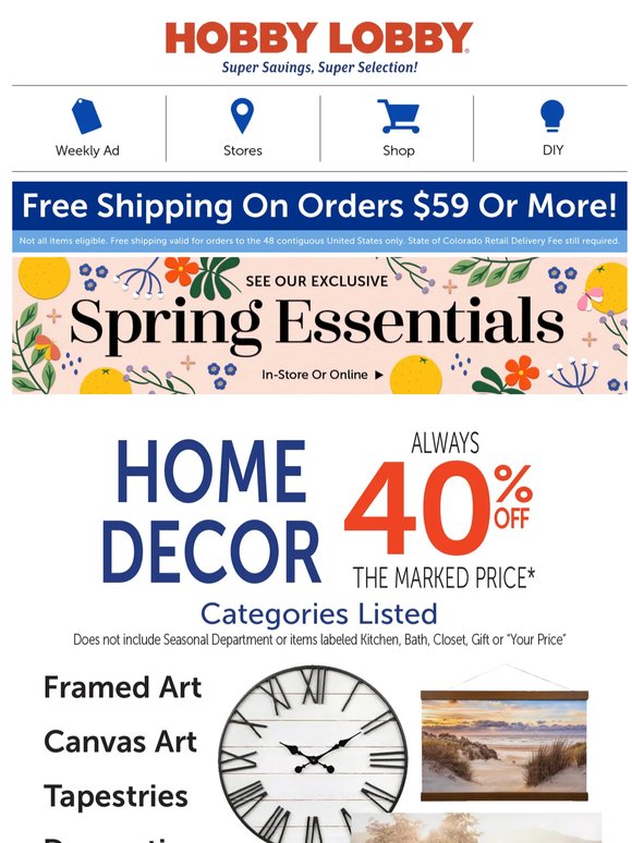 Shop Now & Save Up to 50% Seasonal Finds!
