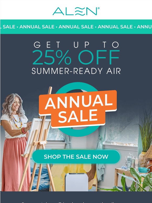 Get up to 25% on cleaner air