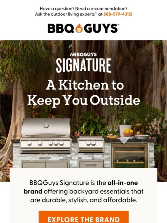 Your backyard upgrade starts with BBQGuys Signature 🔥