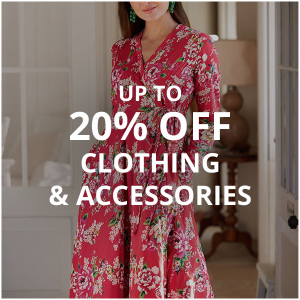 Up to 20% Off Clothing & Accessories