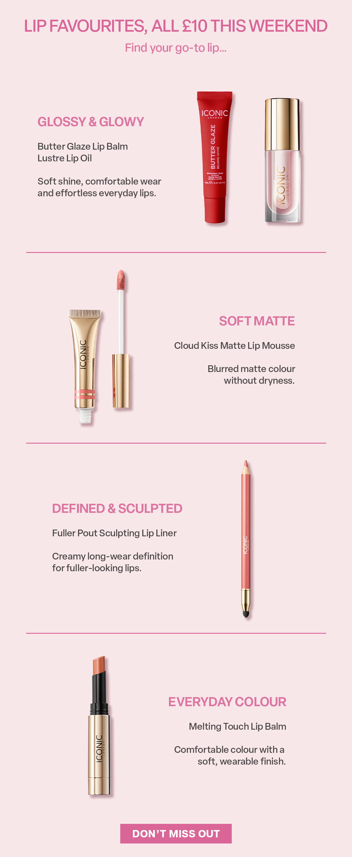 BANK HOLIDAY EXCLUSIVE - £10 LIPS ALL WEEKEND