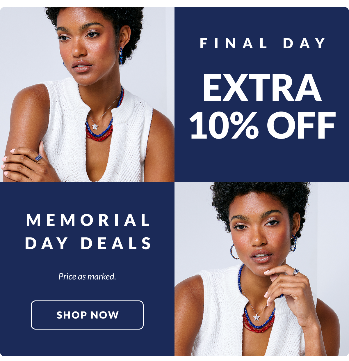 Memorial Day Sale & Clearance.  Flash Sale Savings! Extra 10% Off Memorial Day Deals. Price as marked