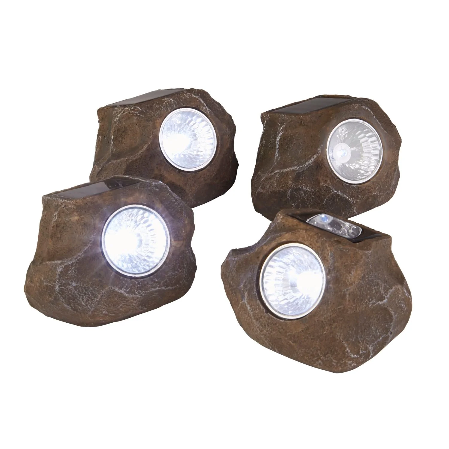 Image of Solar Rock LED Lights - Set of 4