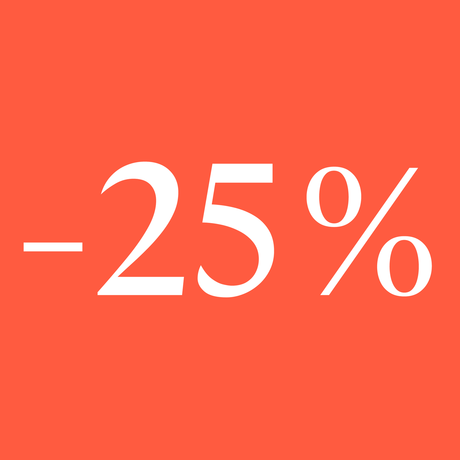 Bis zu -25 % auf alles