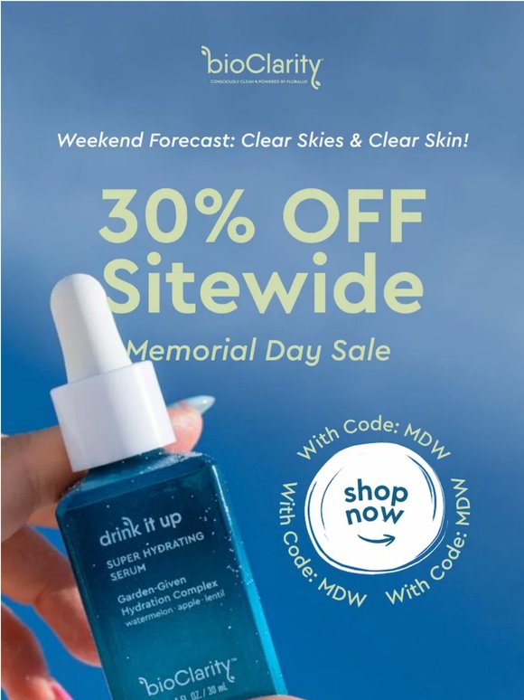 Summer’s calling… and so is 30% OFF 🌞🌊