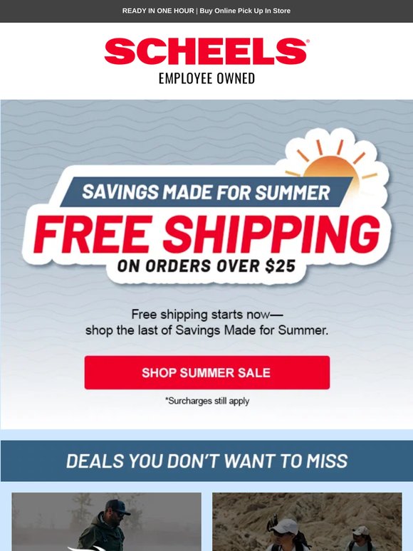 Free Shipping Starts Now!