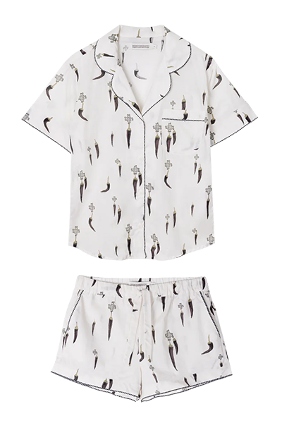 Short Sleeve Pyjama Set Picante Cream