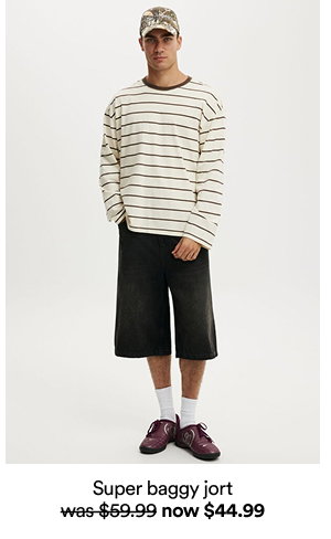 Super baggy jort, was $69.99 now $44.99