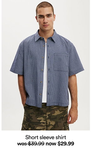Short sleeve shirt, was $39.99 now $29.99