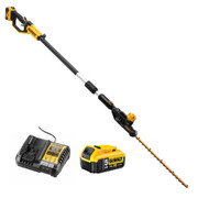 Dewalt DCMPH566P1 18V XR Pole 55cm Hedge Trimmer, 1x 5.0Ah Battery & Charger
