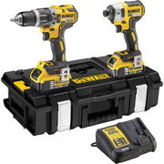 Dewalt DCK266P2 2 Piece 18V XR Brushless Power Tool Kit, 2x 5.0Ah Batteries, Charger & Case