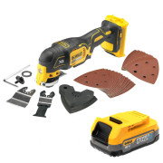 Dewalt DCS355N 18V XR Brushless Multi Tool - Body & 1x 1.7Ah Powerstack Battery