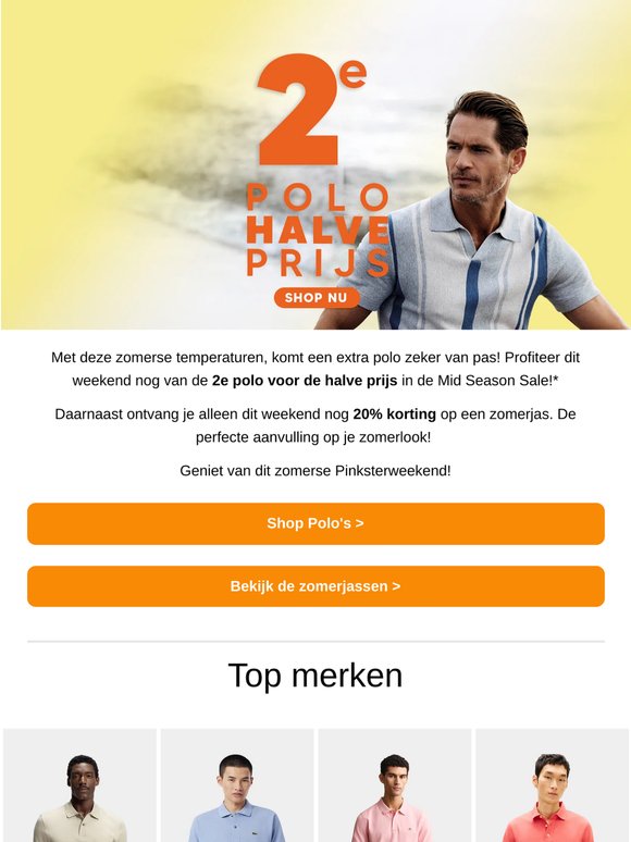 2e polo halve prijs!