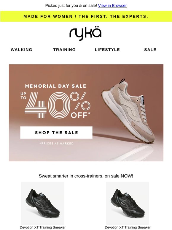 UP TO 40% OFF: Cross-trainers with innovative performance