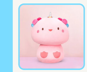 Cute long rainbow plushie.