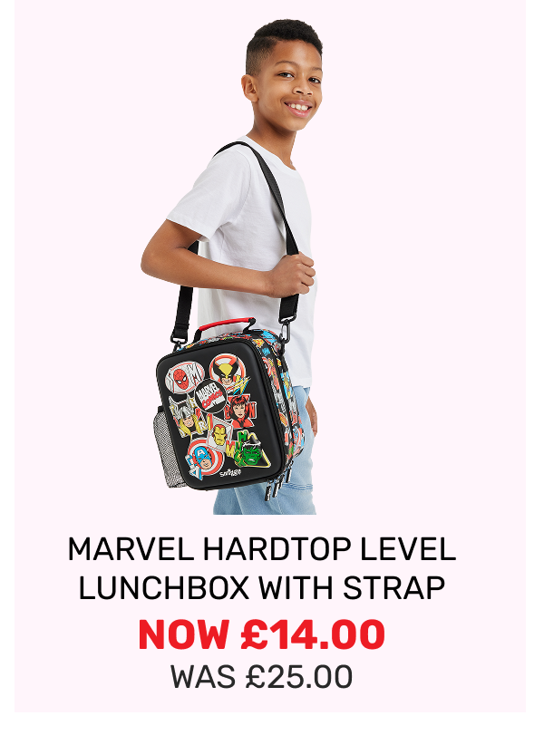 Marvel Hardtop Level Lunchbox With Strap
