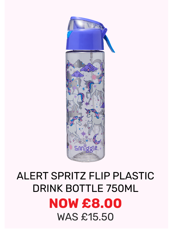 Alert Spritz Flip Plastic Drink Bottle 750Ml