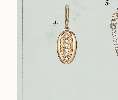 Cowrie Pearl Parker Charm