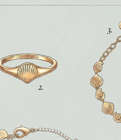 Scallop Mini Ring Signet
