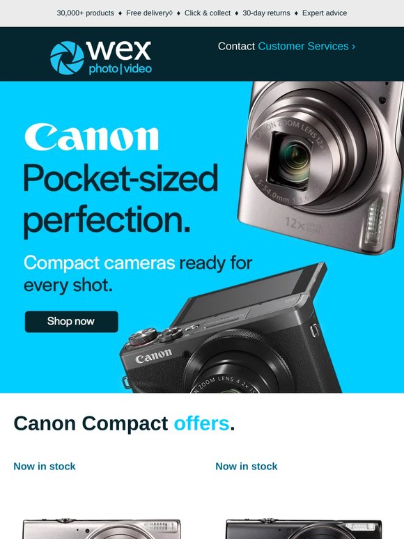 Compact Canon cameras built for everyday creativity 📸