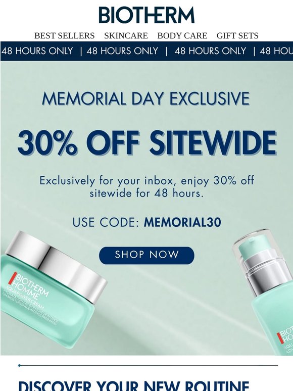 Memorial Day Exclusive: 30% Off Sitewide