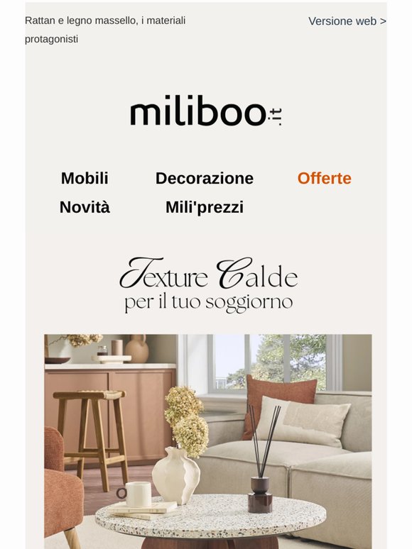 Texture calde per il vostro soggiorno
