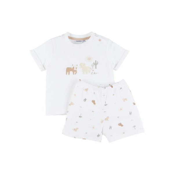 Baby pyjamas, printed cotton