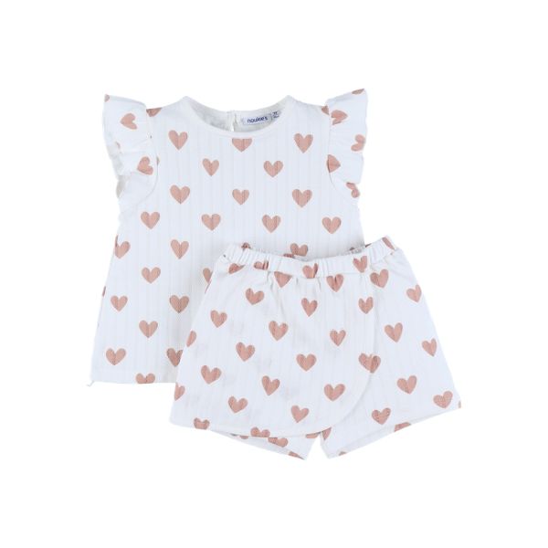 Baby pyjamas, pointelle cotton