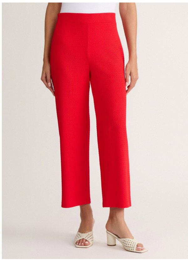 Pull-On Wide Leg Pant, Seabreeze Crinkle