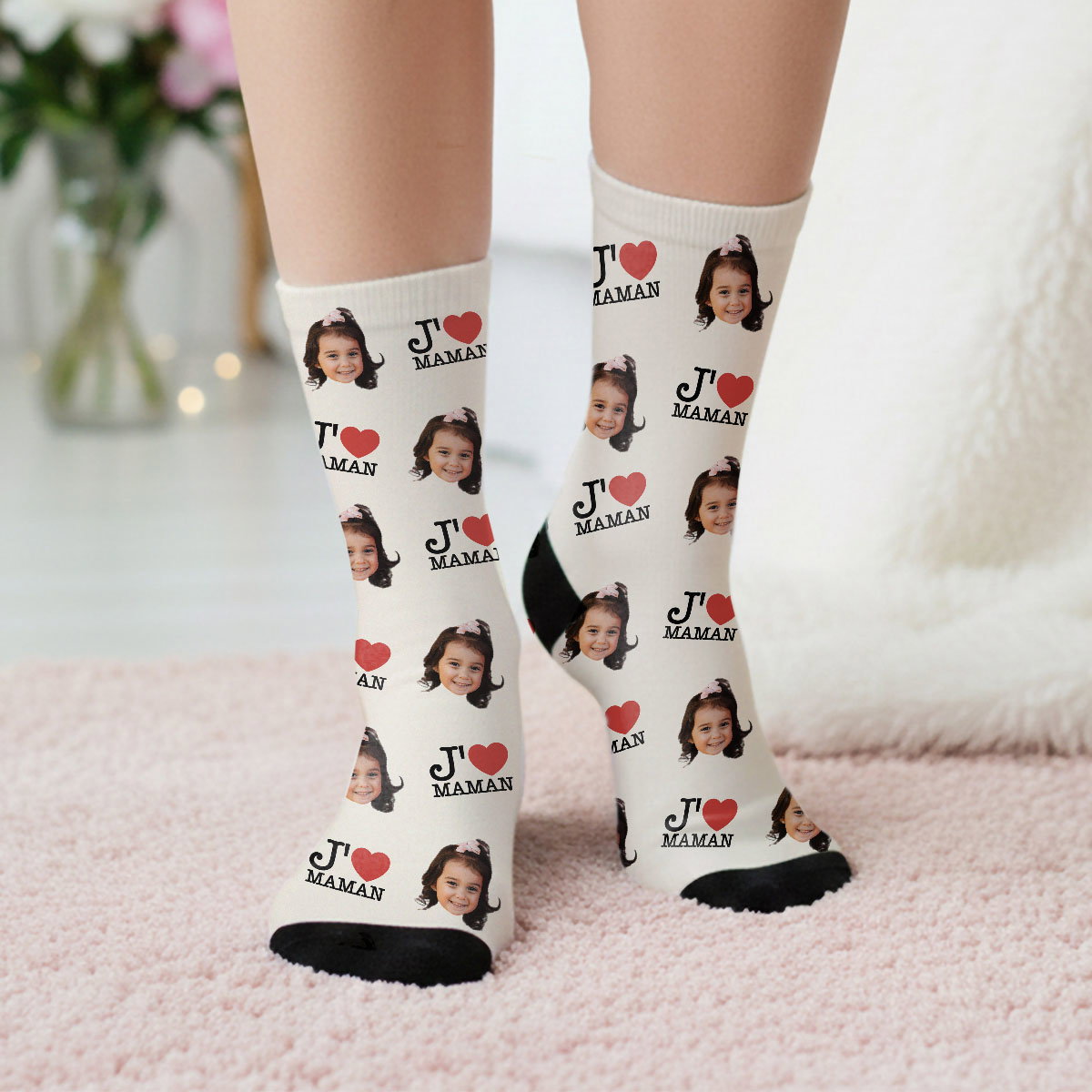 Image of Chaussettes personnalisées pour maman ou papa