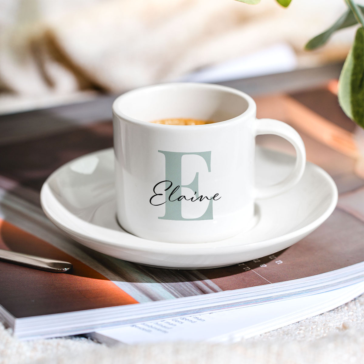 Image of Tasse à café personnalisée avec monogramme