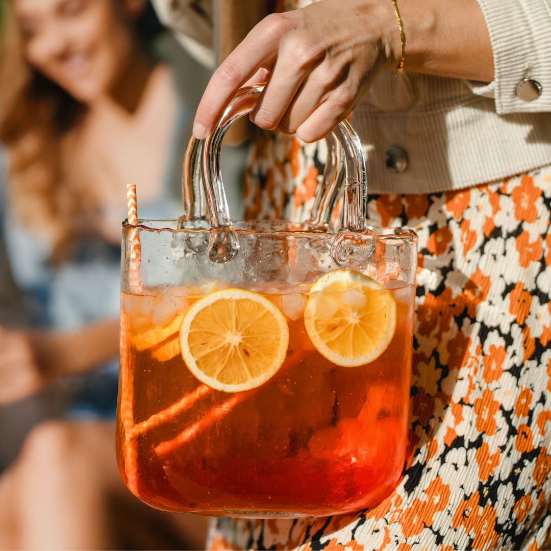 Image of Vase en verre Sac à main