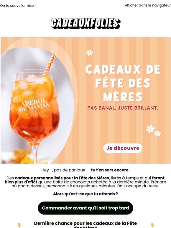 La Fête des Mères arrive bientôt – t'as déjà quelque chose ? 👀