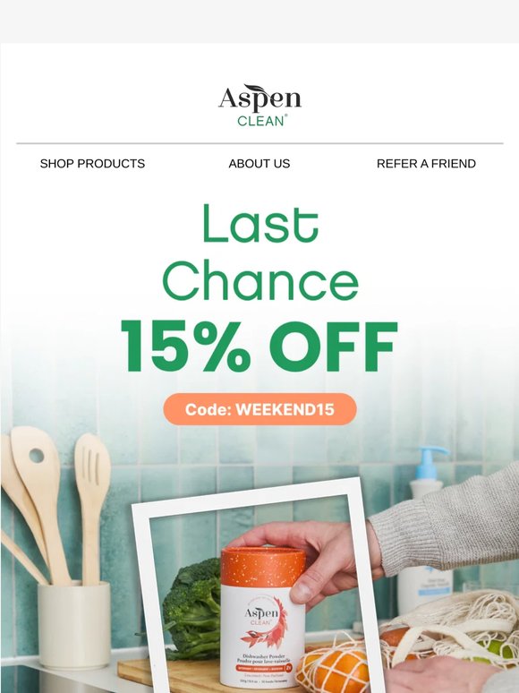 Last Chance for Memorial Day Savings - 15% Off! ⏰