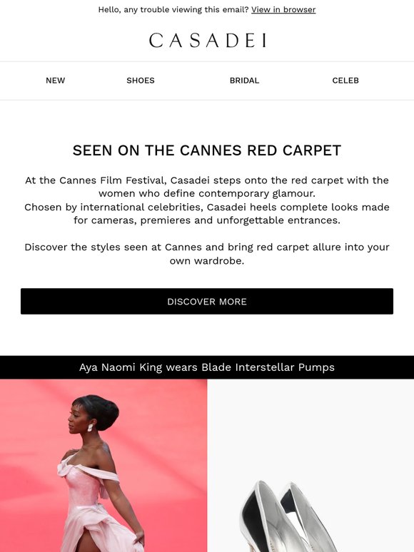 Casadei at Cannes: Red Carpet Icons
