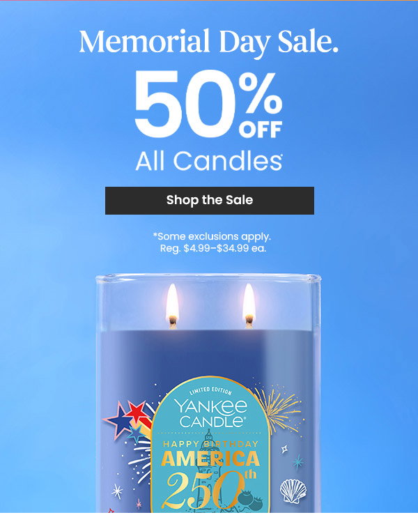 50% Off YC Candles