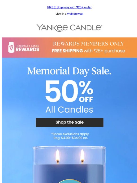 Happy Sun-Day ☀️ 50% Off Candles
