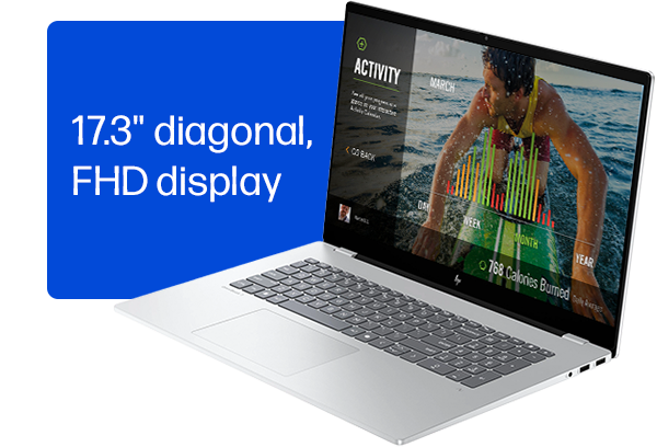 17.3' diagonal, FHD display