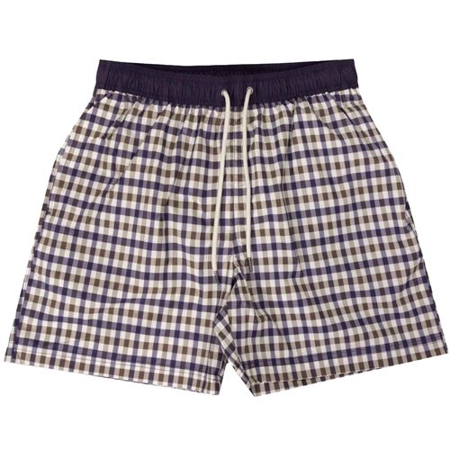 Aquascutum Beach Iconic Volley Shorts - Club Check